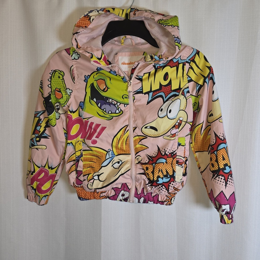 Nickelodeon Rugrats Jacket Wind Breaker Mesh Kids 7/8